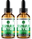 NutraRize (2 Πακέτο) Detox ζάχαρη σταγόνες, ζάχαρηDetox σταγόνες, 21-Day πρόκληση Detox ζάχαρη, όλα τα φυσικά υγρά καθαρισμού για αρχάριους, Premium Formula αίματος Gotas Κριτικές (60 εξυπηρετούν)