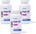 MajOR Omega-3 Fish Oil - Fish Oil Συμπλήρωμα 1000mg - 100 Softgels (3-Pack)