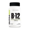 NutraBio Methyl B-12 συμπλήρωμα βιταμίνης, 2000mcg – Προώθηση της κυτταρικής υγείας και ευεξίας, 90 κάψουλες λαχανικών
