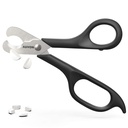 AUVON Ψαλίδι-Shaped Pill Cutter, Sharp Blade Pill Splitter για εύκολη διαίρεση Οι περισσότερες βιταμίνες 5-15mm, δισκία και φάρμακα στο μισό