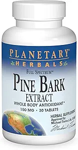 Πλανητικά βότανα FS Pine Bark Extract δισκία, 150 mg, 30 Count