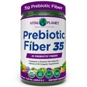 Vital Planet - Fiber 35 Powder Diverse Fiber Supplement for Dietary Support and Occasional Constipation with 35 Prebiotic Fibers and 35 Organic Superfoods to Reservation Bowel Regularity, 6.77 oz