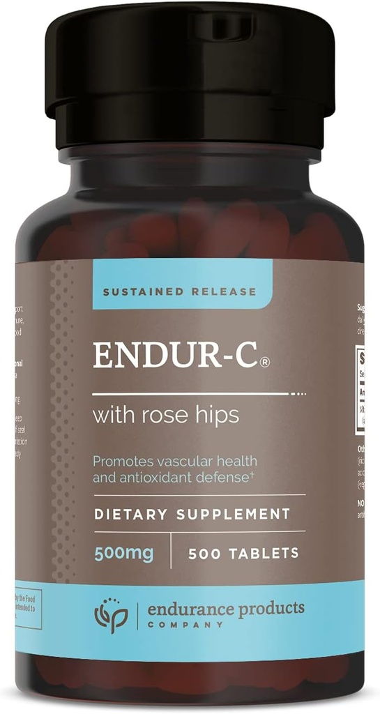 ENDUR- C με Rose Hips Παρατεταμένη απελευθέρωση Βιταμίνη C 500mg 500 Tabs