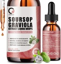 Soursop Graviola Liquid Drops - εκχύλισμα Soursop Plus Sea Moss, Bitters Soursop Liquid for Cell Regeneration, Immune Boost, Relax, Antioxidant, Energy - 2 Fl Oz