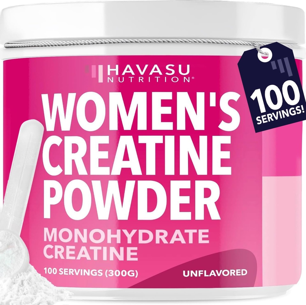 Creatine for Women - Formated for Women - 3g Micronized Creatine Monohydrate Per Serving to Support Energy, Lean Muscle Mass, and Mental Clarity - Unflaved, Vegan, Non-GMO, 100 Services