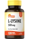 Sundance L-Lysine 500mg | 120 Caplets | Free Form Amino Acid | Vegetarian, Non-GMO, and Gluten Free Supplement