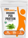 BulkSupplements.com Βιολογική σκόνη πρωτεΐνης μπιζελιού - Σκόνη πρωτεΐνης φυτού & Vegan - Χωρίς γεύση και γλουτένη, 30g ανά μερίδα, 100g (3, 5 oz) (πακέτο από 1)