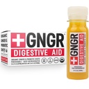 +GNGR Digestive Aid Βιολογικά Ginger Shots με προβιοτικά, Gut Health, Colon Cleanse, Bloating Relief, Gut Detox, Ανοσία Shots με Ginger Juice, Turmeric, Black Pepper. (2 Oz, πακέτο των 12)