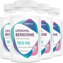 Liposomal Berberine Supplement 1500mg - Υψηλή βιοδιαθεσιμότητα Κάψουλες βερβερίνης HCL για γυναίκες και άνδρες, AMPK ενεργοποιητής για καρδιοαγγειακή υγεία, ζάχαρη-ελεύθερος, μη ΓΤΟ,240 Softgels