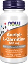 NOW Συμπληρώματα τροφίμων, Acetyl-L Καρνιτίνη 500 mg, Amino Acid, Brain and Nerve Cell Function*, 50 κάψουλες Veg