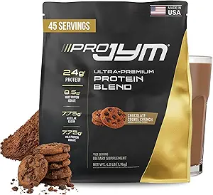 Pro JYM σοκολάτα Cook Crunch Protein Powder - Whey Protein Isolates, Casein, & Milk Protein, Lean Muscle Building for Men & Women, JYM Supplement Science, 45 Services