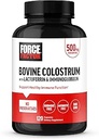 FORCE FACTOR Κάψουλες Βοοειδών Colostrum συμπλήρωμα με ανοσοσφαιρίνη και Lactoferrin για την υποστήριξη της υγείας και της ανοσίας, ορμονών και αντιβιοτικών, Made in the USA, Premium Quality, 120 κάψουλες
