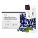 Κορεάτικα Κολλαγόνο Jelly Sticks - 25 Blueberry Flavored Marine Collagen Peptide Snacks για την καταπολέμηση της γήρανσης- Collagen Protein Sugar-Free, ταξιδιωτικές συσκευασίες για την αντοχή των μαλλιών και των νυχιών