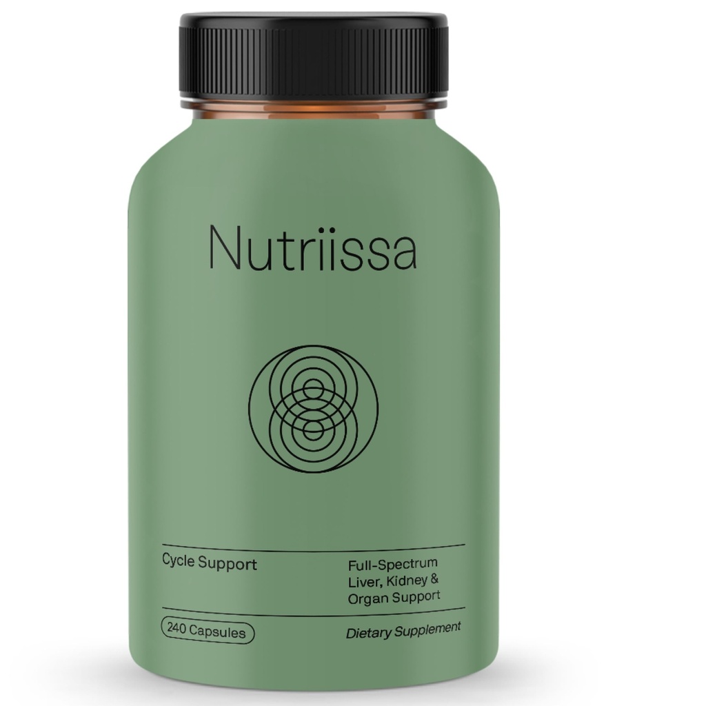 Nutriissa Cycle Support - Premium Kidney & Liver Detox - Organ Defense for Bodybuilders & Weightlifters - EPEB Certified for Purity & Potency - 400mg TUDCA & 1000mg NAC - Vegan, 240 Κάψουλες
