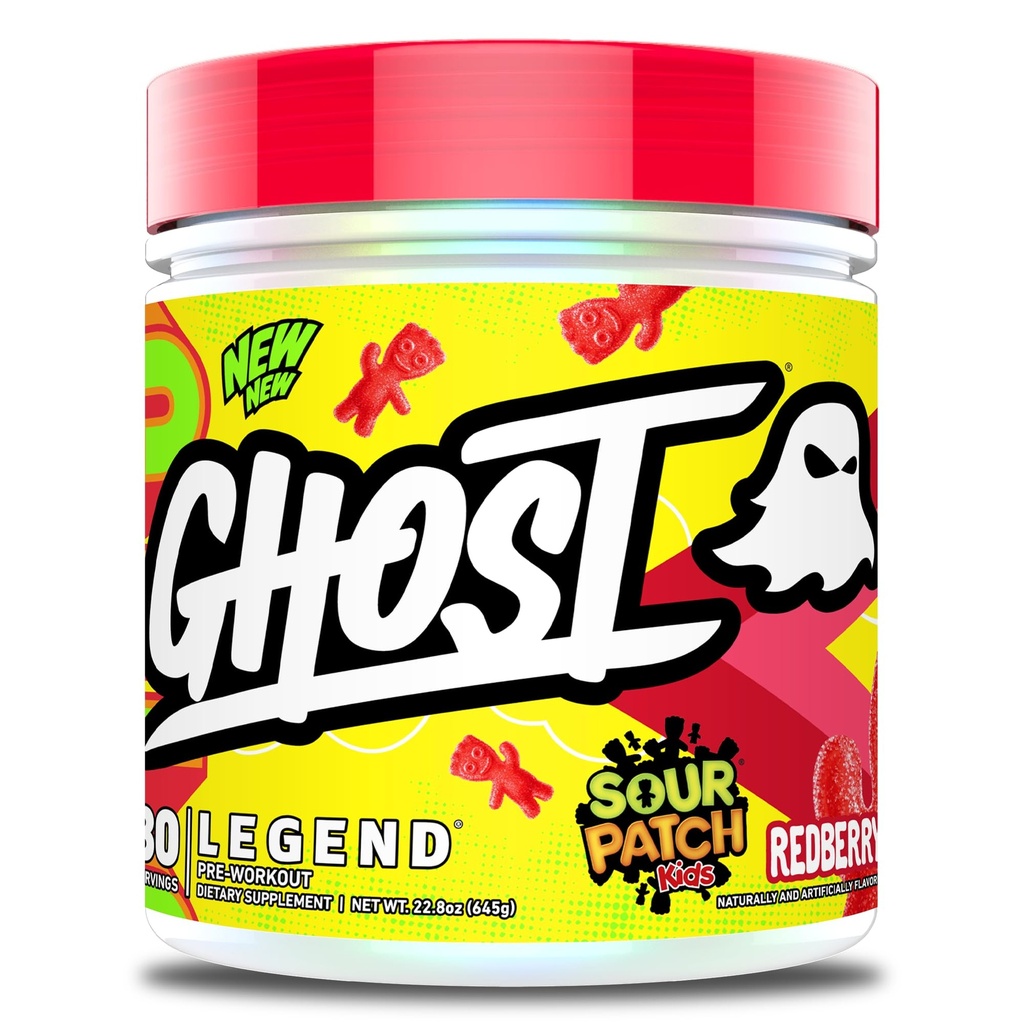 GHOST Legend Pre-Workout Powder, SPK Redberry - 30 Σερβιτόρες – Προ-Women με Choline, L-Citrulline, & Beta Alanine για Ενέργεια & Εστίαση