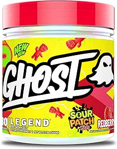 GHOST Legend Pre-Workout Powder, SPK Redberry - 30 Servings – Pre-Workout for Men & Women with Choline, L-Citrulline, & Beta Alanine for Energy & Focus