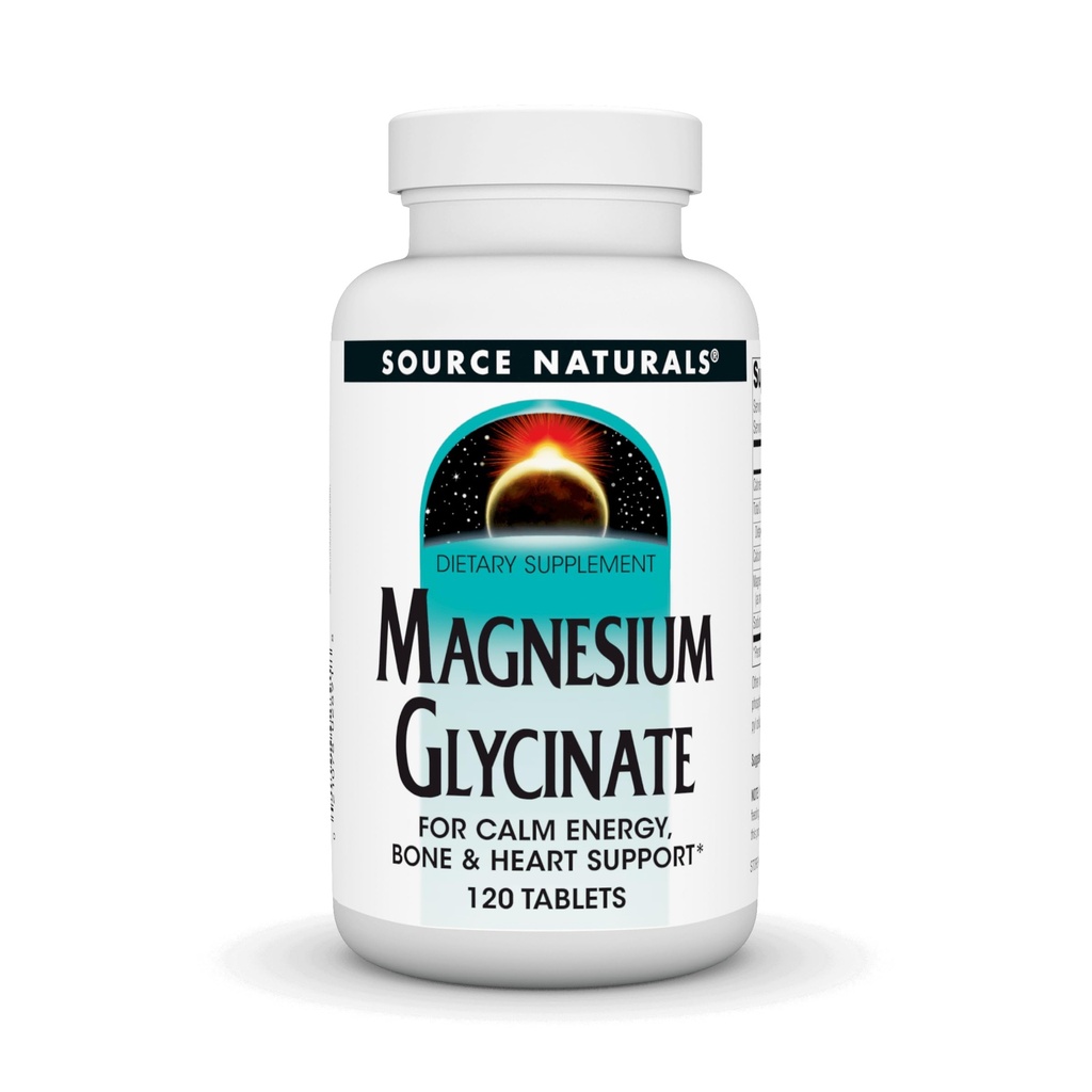 Source Naturals Γλυκινικό μαγνήσιο, Χηλικό για υψηλή απορρόφηση 