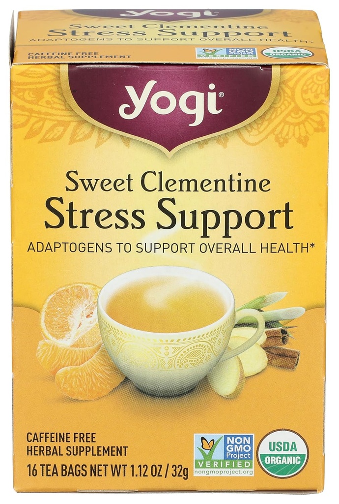 Yogi Tea Organic Sweet Clementine Stress support συμπλήρωμα, 16 κόμης