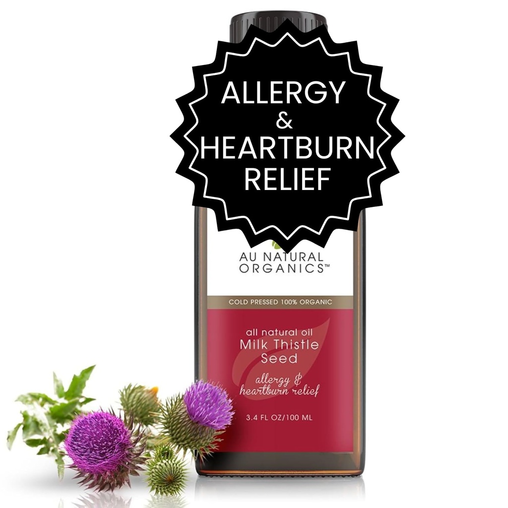 Au Natural Organics Milk Thistle Oil Σπόροι Κρύο Πιέζεται Βιολογικό 