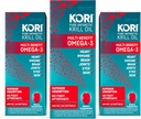 Kori Krill Oil Omega 3 Superior Απορρόφηση Oil Συμπλήρωμα, EPA & DHA, 600 mg, 180 Softgels