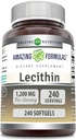 Amazing Formulas Lecithin 1200 Mg | Softgels Supplement | Non-GMO | Gluten-Free | Made in USA (1 Pack | 240 Count)