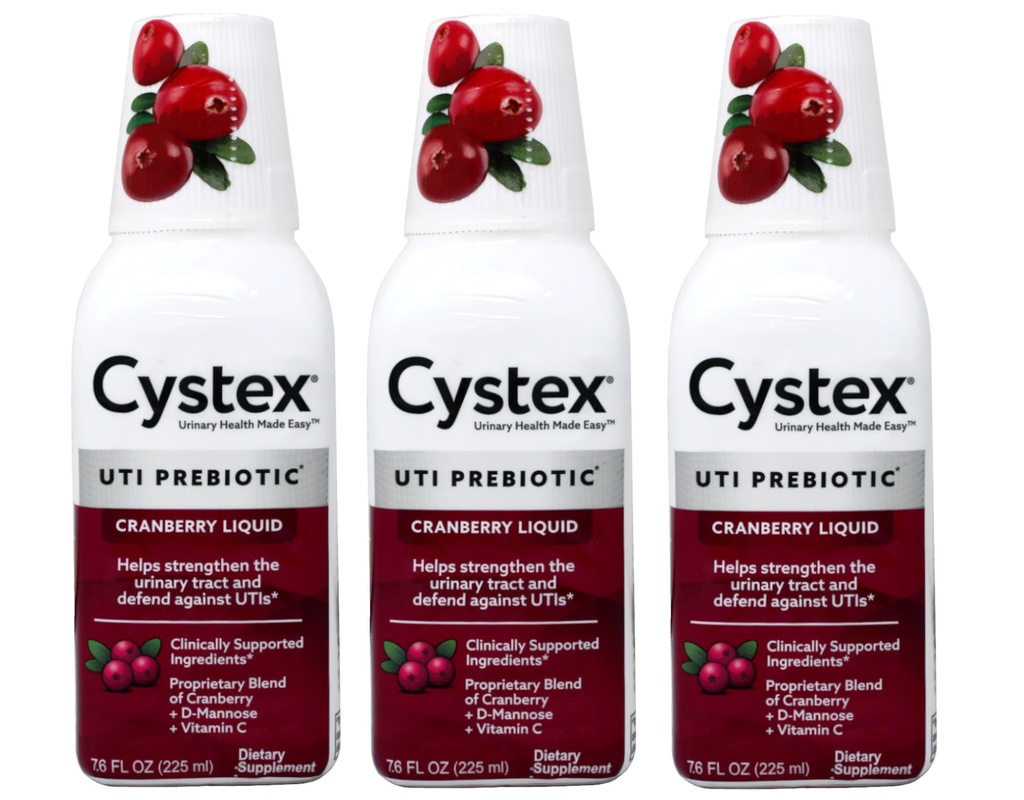 Cystex Ουρολοίμωξη Συντήρηση Υγείας Cranberry 7.6 Fl Oz (πακέτο των 3)