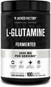 Jacked Factory L-Glutamine Powder 100 σερβιρίσματος - Vegan Fermented L συμπλήρωμα γλουταμίνης για την αποκατάσταση μυών μετά την προπόνηση, ανοσία, Digestive Health 