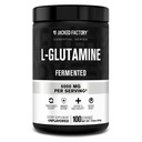 Jacked Factory L-Glutamine Powder 100 σερβιρίσματος - Vegan Fermented L συμπλήρωμα γλουταμίνης για την αποκατάσταση μυών μετά την προπόνηση, ανοσία, Digestive Health 