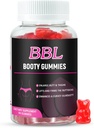 BBL Gummies για την ανάπτυξη γλουτών γυναικών, 60 Count, Bear Shape Booty Gummies για την ενίσχυση Curvy σώμα, But Boost Βιταμίνη Gummies για Bigger Butt Fast, Vegan Weight Gainer Gummies