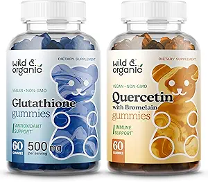 Wild & Organic Glutathione Gummies & Quercetin Gummies