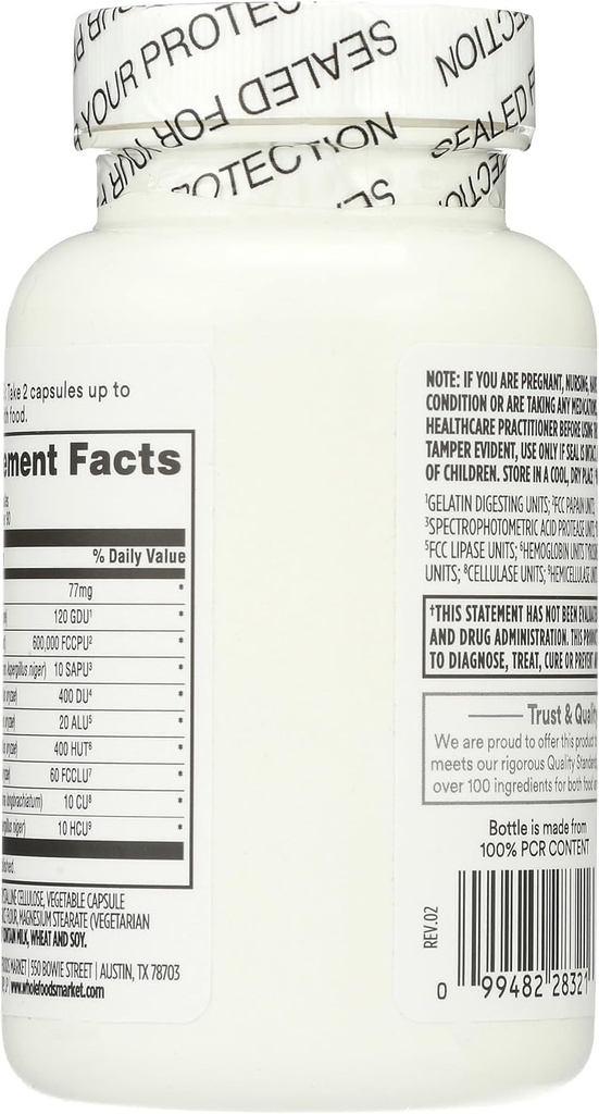 Whole Foods Market, Wholezyme, 180 Count (Pack of 2)