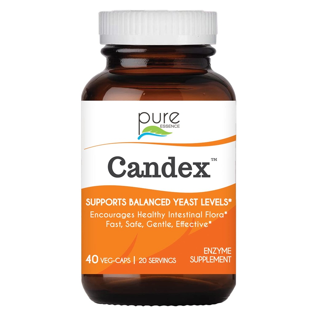 Pure Essence Candex Supplement - Yeast Overgrowth Supplement with Digestive Enzymes, Yeast Inbiotic Aid for Men and Women - 40 Capsles