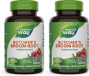 Nature's Way Butcher's Broom Root, Traditional Leg Vein Support*, 100 Vegan Capsules (πακέτο του 2)