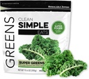 Clean Simple Eats Super Greens Powder, φυσικά αρωματισμένη πράσινη σκόνη με Chlorella, Spirulina, Superfoods & Prebiotic Fiber, χωρίς τεχνητά συστατικά, χωρίς γλουτένη, Classic Greens Γεύση, 30 Srvgs