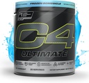 Cellucor C4 Ultimate Preworkout Powder - Sugar Free Preworkout Energy Supplement for Men & Women - 300mg καφεΐνη + TeaCrine + Dynamine + Creatine - Κατεψυγμένη Βόμβα, 20 Υπηρεσίες