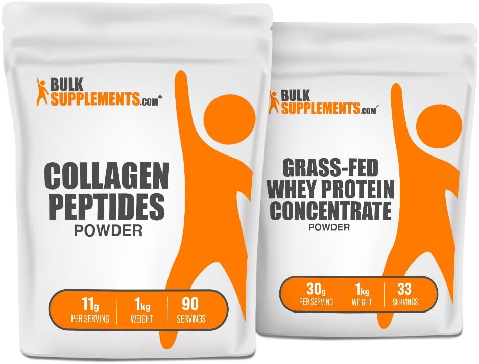 Συμπληρώματα Collagen Peptides 1kg + Grass Fed Whey Protein Concentrate 1kg Bundle