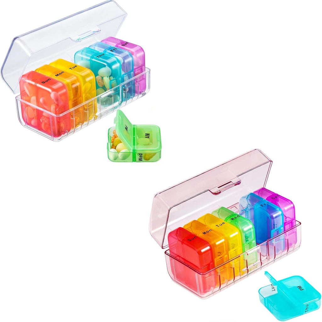 Pill Organizer 2 Times a Day