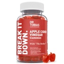 Dr. Tobias Apple Cider Vinegar Gummies with The Mother - 500mg ACV Per Serving, Plus Folate, B6, B12 & Iodine | Supports Digestive Health Gut Cleanse & Detox - Vegan (60 Gummies)