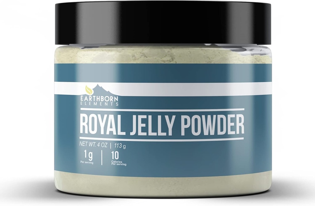 Earthborn Στοιχεία Royal Jelly Powder (4 oz), Resealable Jar, Pure & Non GMO