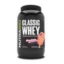 NutraBio Classic Whey Protein Powder Supplement - 25g πρωτεΐνης ανά Scoop - Full-Spectrum Amino Acid Profile with No fillers, Artificial Colors, or Conservatives - Shortcake φράουλας, 2 Λίρες