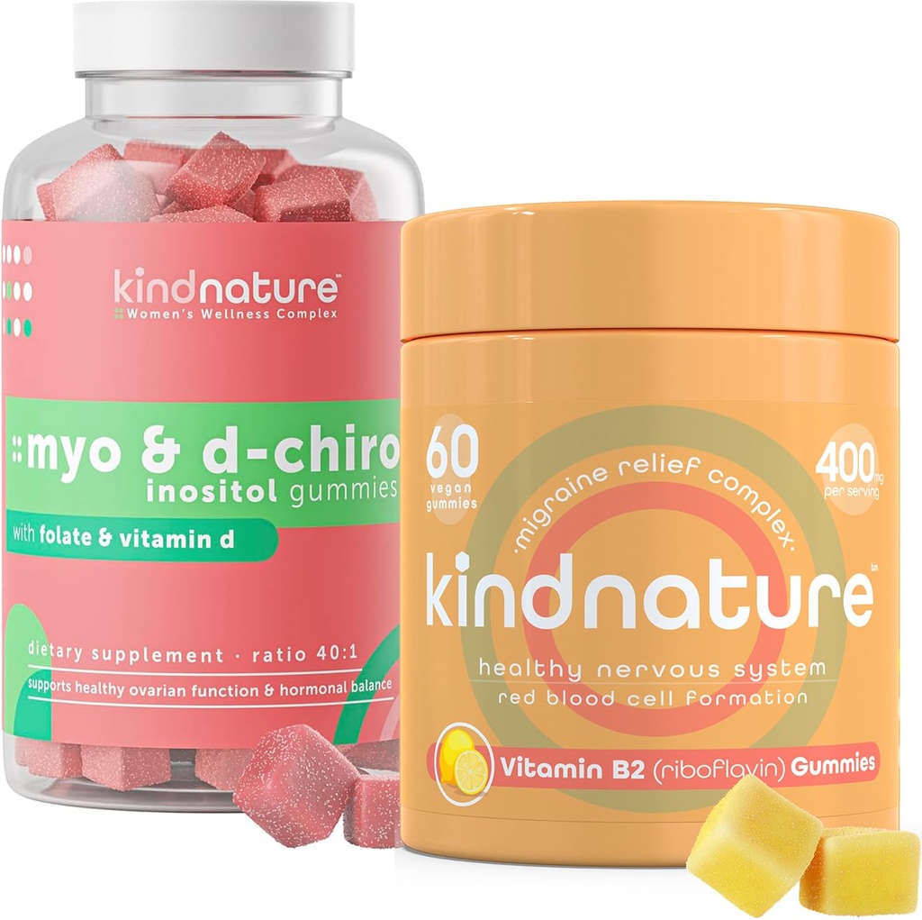 myo-Inositol & Vitamin B2 Wellness Bundle - Ορμονική Ισορροπία, Ημικρανία Ανακούφιση & Ενεργειακή Στήριξη Gummies