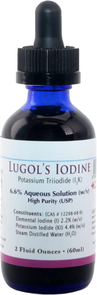 Lugols Iodine (Potassium Triiodide 6,6%) USP 2 Oz