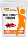 BulkSupplements.com Tart Cherry Extract Powder - Tart Cherry Supplement, Βότανο συμπλήρωμα - Antioxidant Source, Gluten Free, 500mg ανά Σερβίρισμα, 5kg (11 lbs) (Pack of 5)