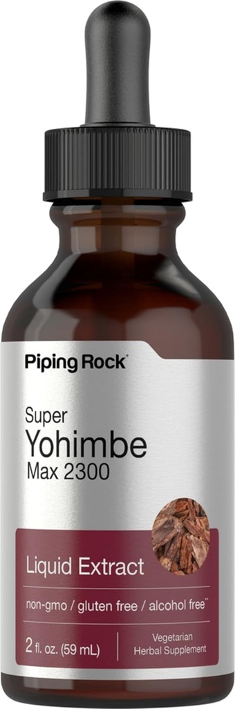 Super Yohimbe Max Liquid Extract Alcohol Free, 2300 mg, 2 fl oz (59 mL) Σταγονόμετρο