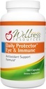 Wellness Resources Daily Protector Eye & Immune - Lutein, Lycopene, Zeaxanthin, Cryptoxanthin, Bilberry και More for Eye, Immune, and Skin Health (180 Κάψουλες)