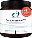 Designs for Health Collagen + MCT, Unflavored - Hydrolyzed Grass-Fed Collagen Peptides with MCT Oil Powder to Promotion Mental Focus, Continental Energy, Skin & Gut Health (30 Services)