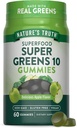 Nature's Truth Super Greens Gummies | 60 Count | Vegan, Non-GMO & Gluten Free | Made with Real Greens | Apple Flavor