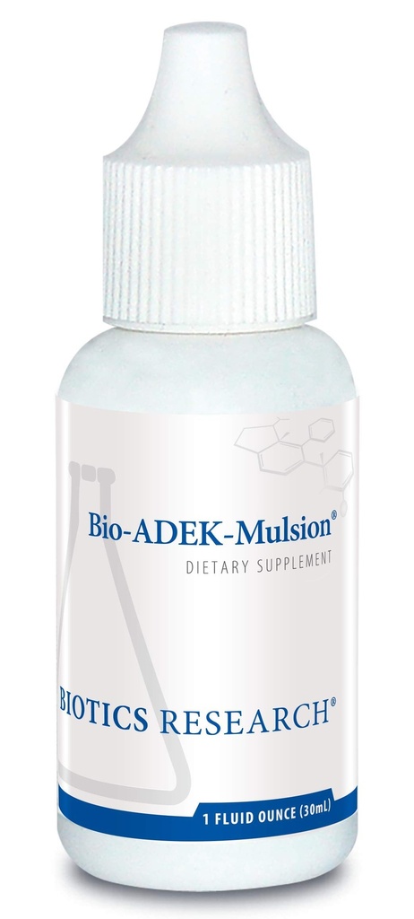 Biotics Research Bio ADEK Mulsion - Emulsified Formula, Improved Bioavailability, Supports Healthy Immune Responses, Bone Health, Eye Health, Cardiovascular Health, 1 fl oz