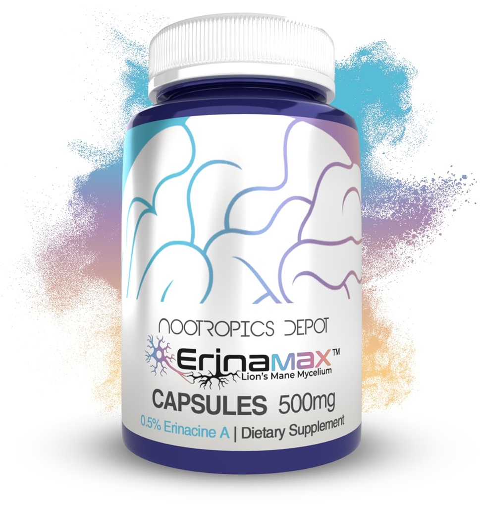 Nootropics Depot Erinamax Lion's Mane 500mg Κάψουλες 